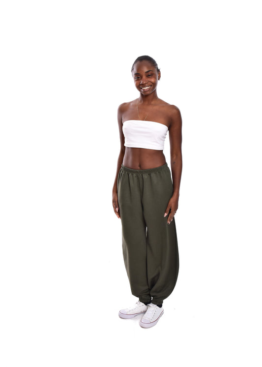 PANTALÓN ALGODÓN -VERDE