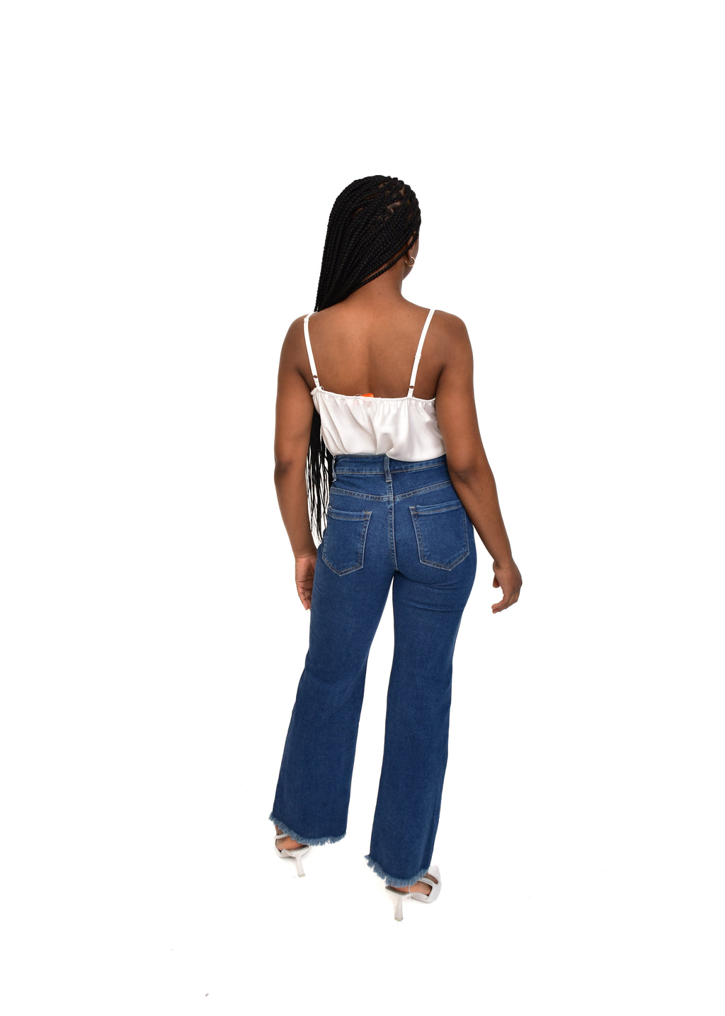 PANTALÓN VIVID DESFLECADO-AZUL