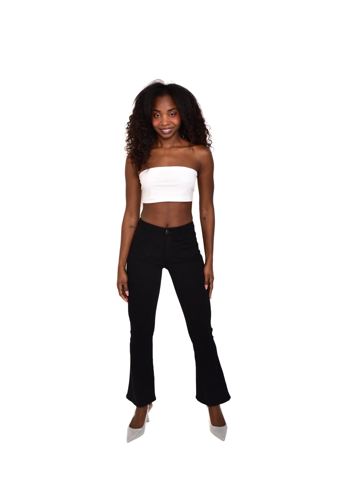 PANTALÓN VIVID CAMPANA-NEGRO