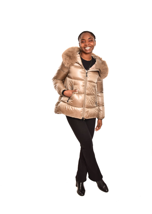 CAZADORA PIUNA-DORADA