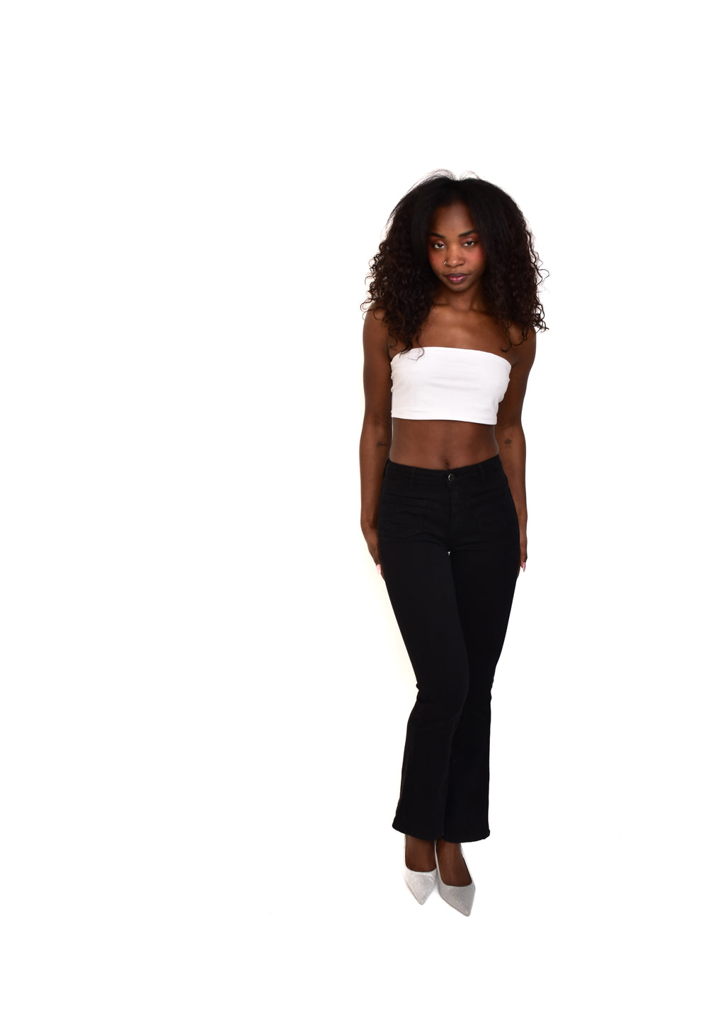 PANTALÓN VIVID CAMPANA-NEGRO