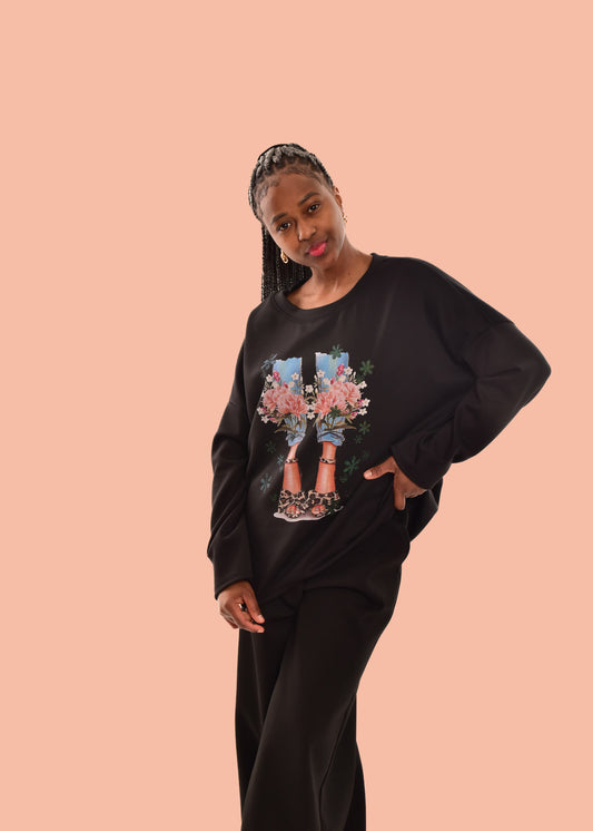 CAMISOLA DE FIM DE SEMANA-PRETO