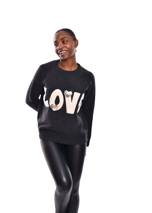 JERSEY LOVE-GRIS OSCURO