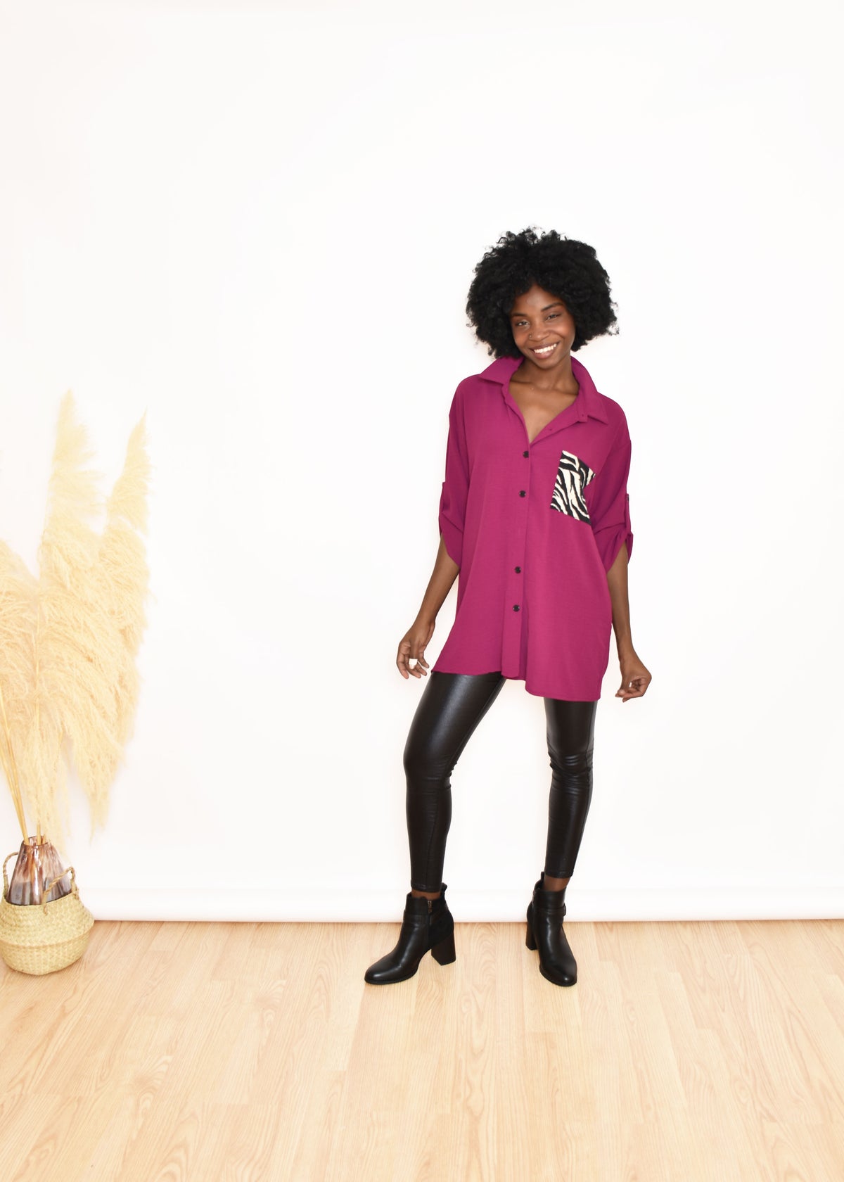 BLUSA ANIMAL PRINT-BUGANVILLA