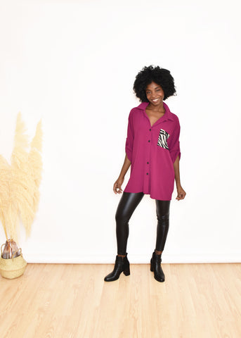 BLUSA ANIMAL PRINT-BUGANVILLA