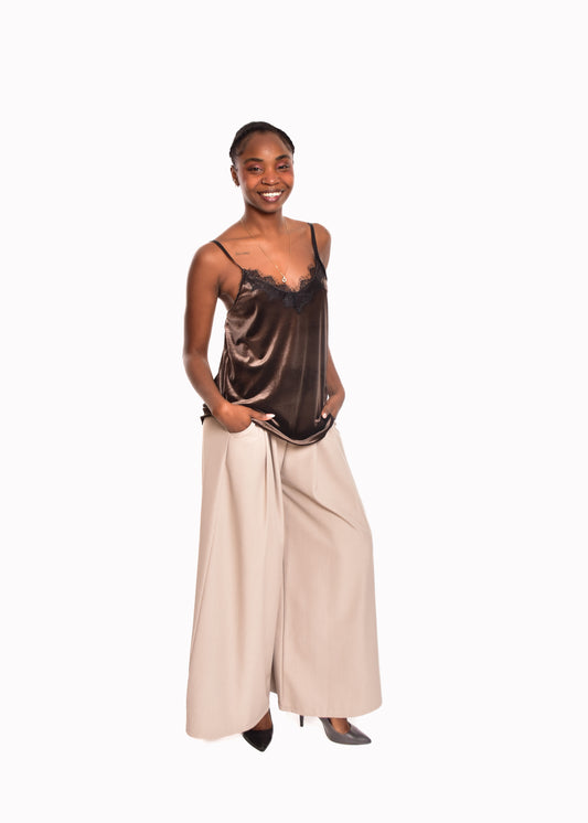 LENCERA TERCIOPELO-MARRÓN