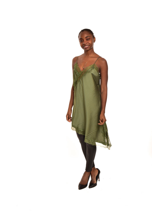 VESTIDO LENCERO-KHAKI