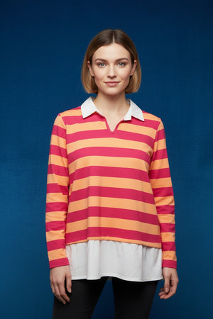 POLO CAMISERO-FUCSIA