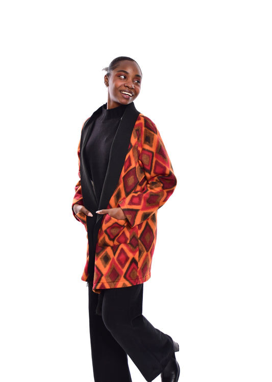 CHAQUETA DE LANA-NARANAJA