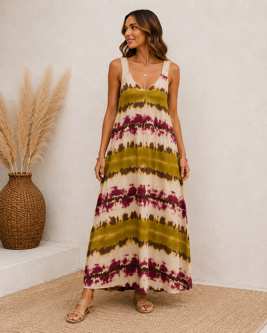 VESTIDO TIE DYE- VERDE