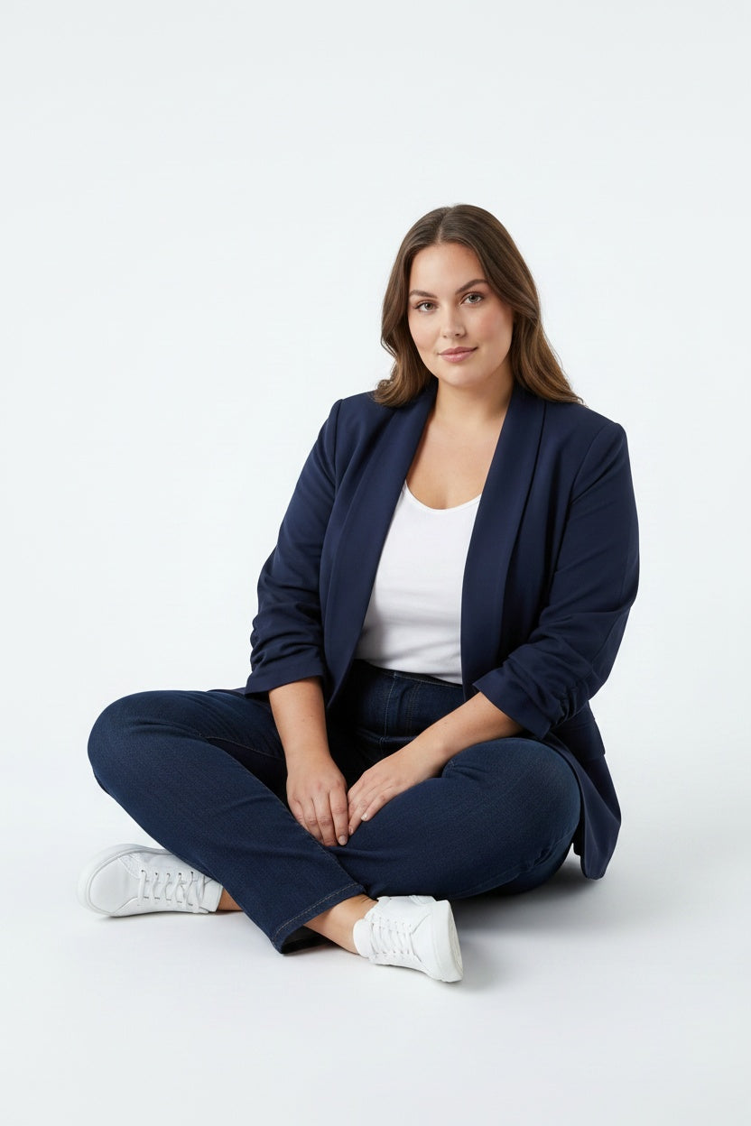 BLAZER BASIC-AZUL MARINO