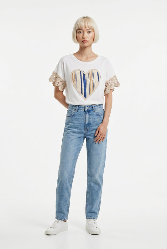 CAMISETA LOVE- AZUL