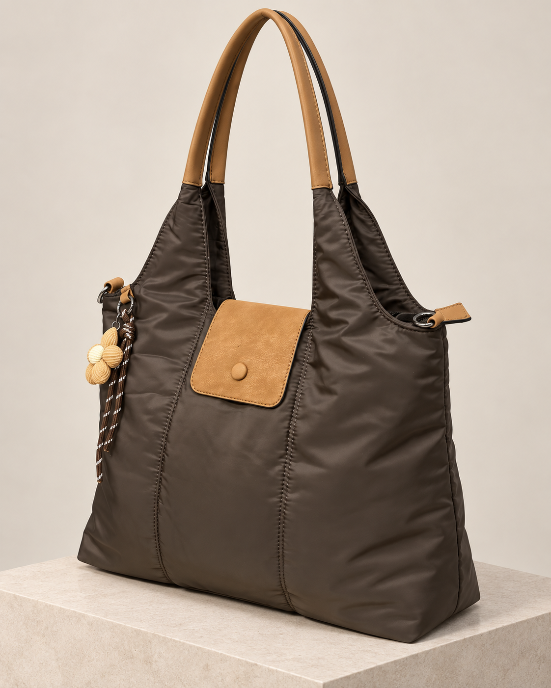 BOLSO ACOLCHADO MARRÓN