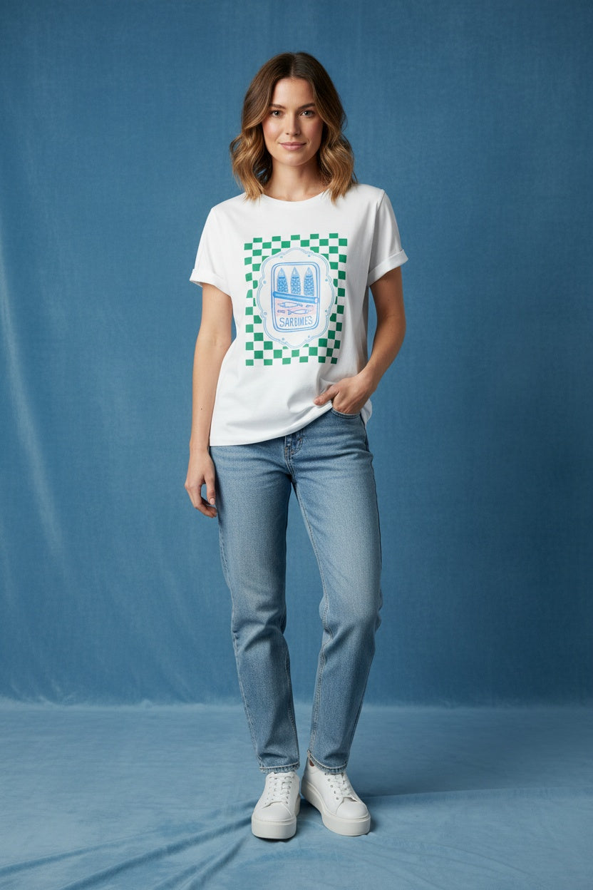 CAMISETA SARDINES LATA