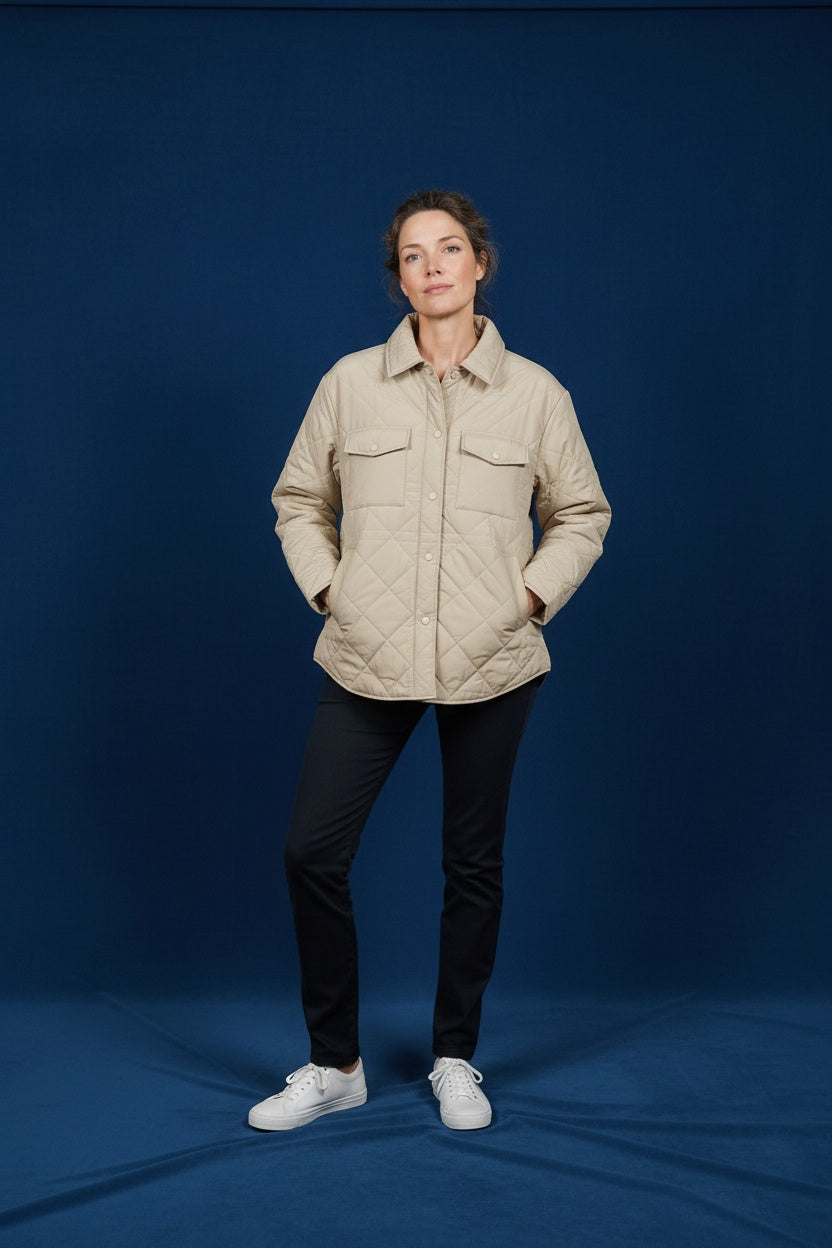 PARKA  ACOLCHADA- BEIGE