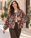 CHAQUETA TAPIZ-GRANATE
