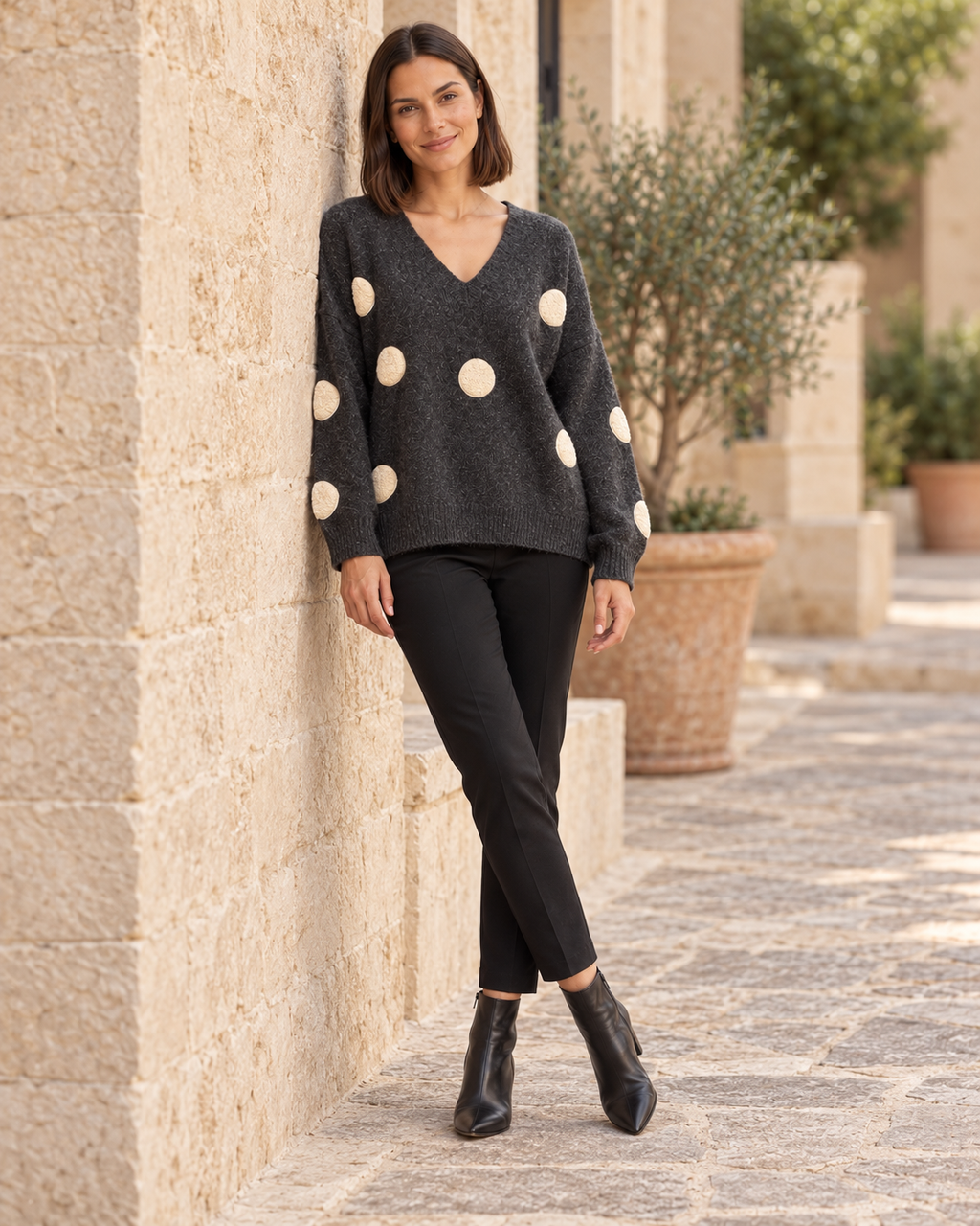 JERSEY TOPITOS-GRIS OSCURO