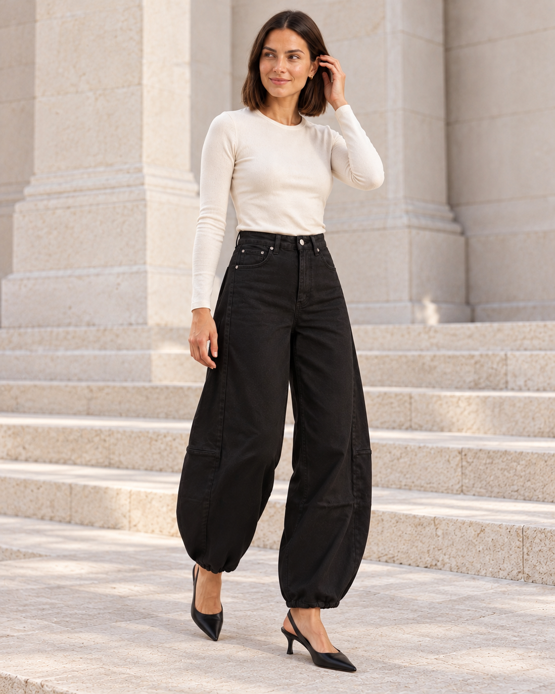 PANTALÓN BALLON- NEGRO
