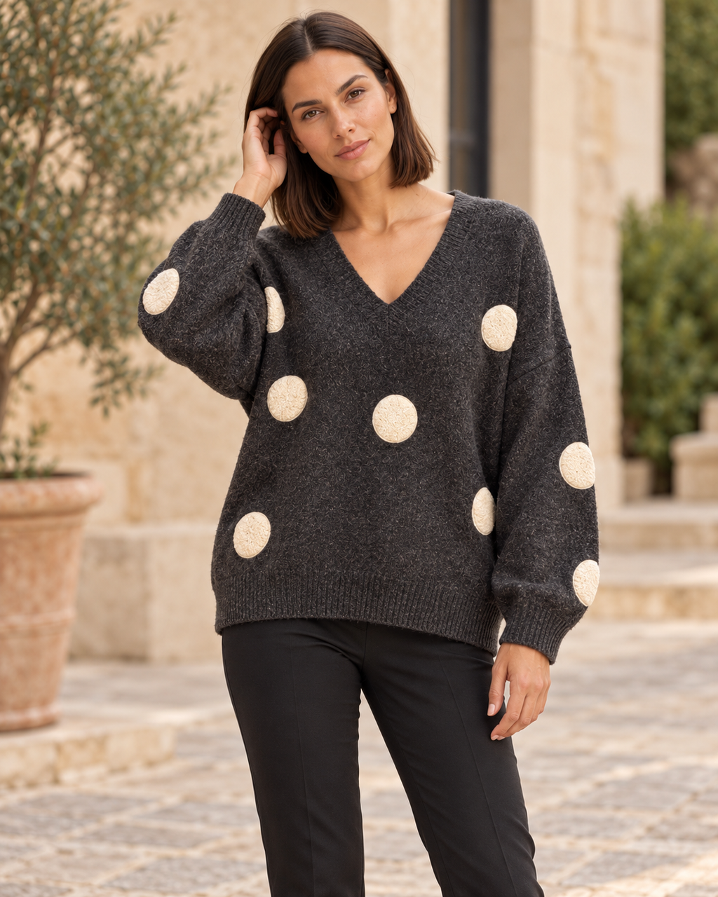 JERSEY TOPITOS-GRIS OSCURO