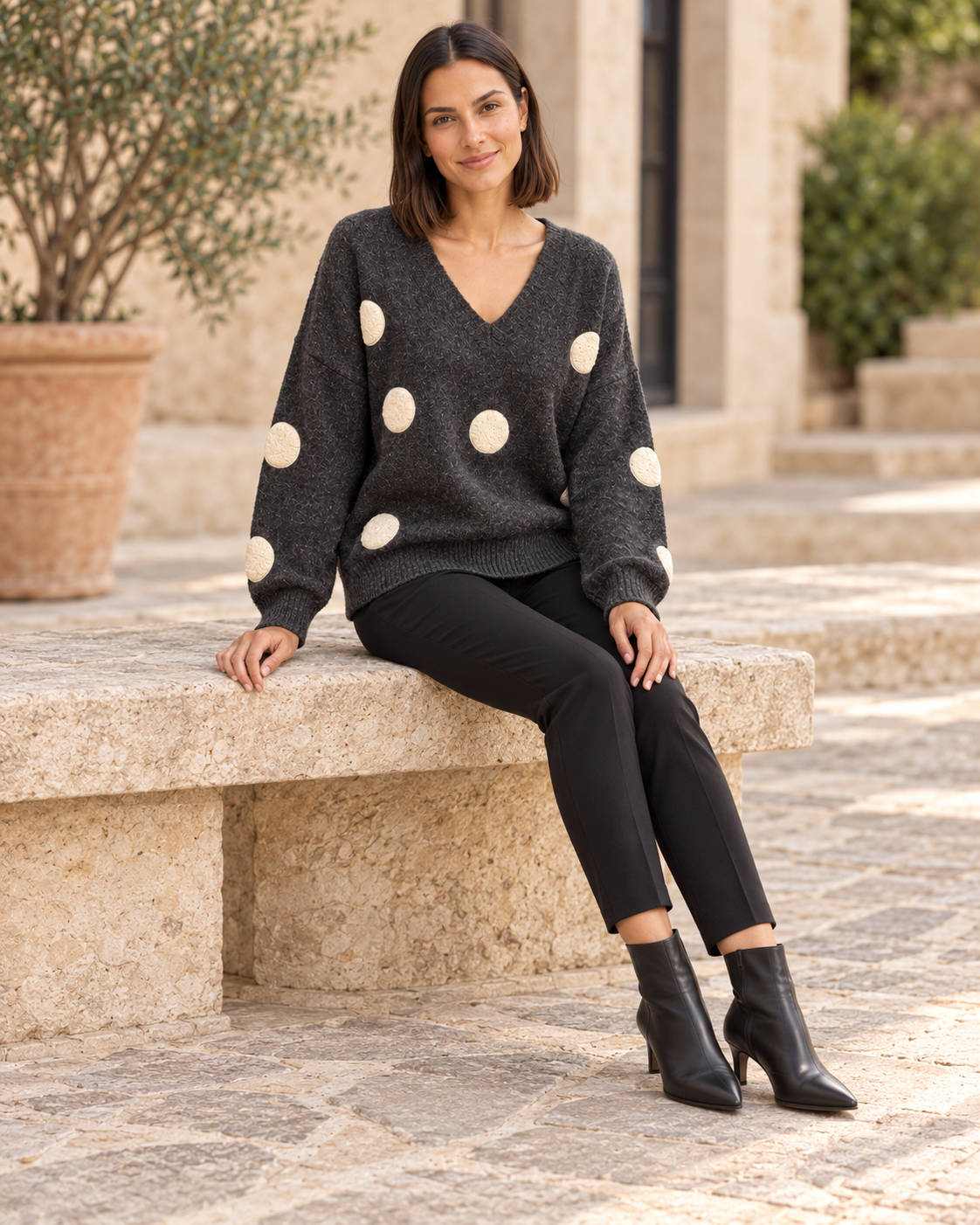 JERSEY TOPITOS-GRIS OSCURO
