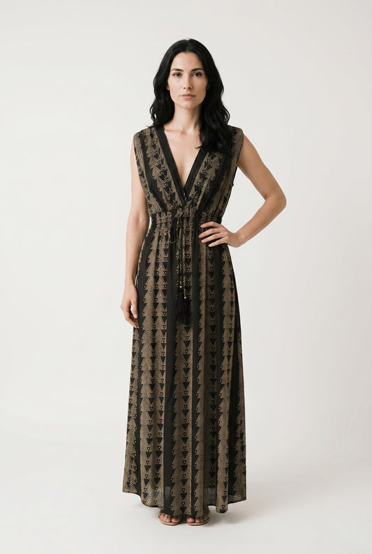 VESTIDO CENEFAS-TA- NEGRO