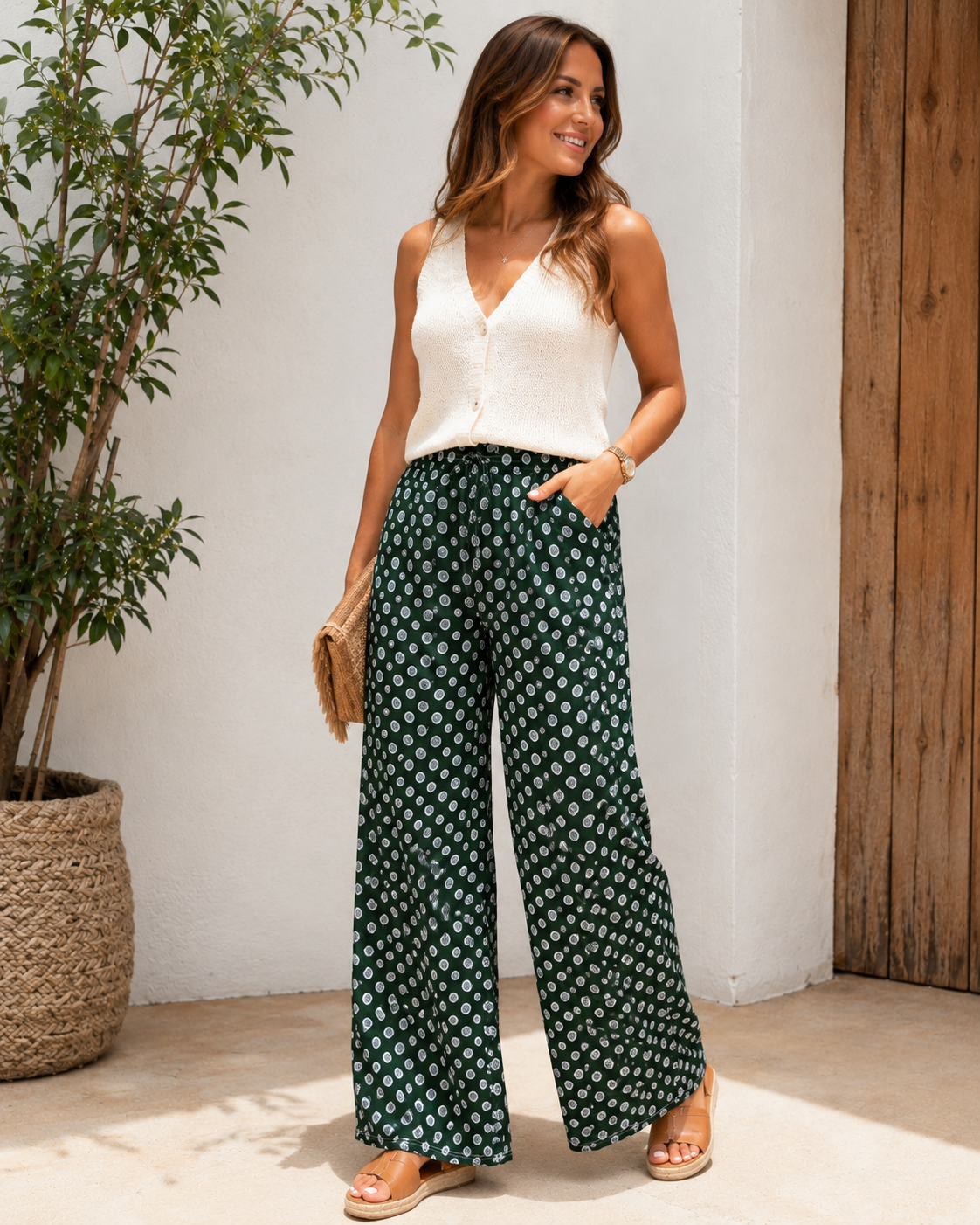 PANTALÓN CIRCULOS-VERDE