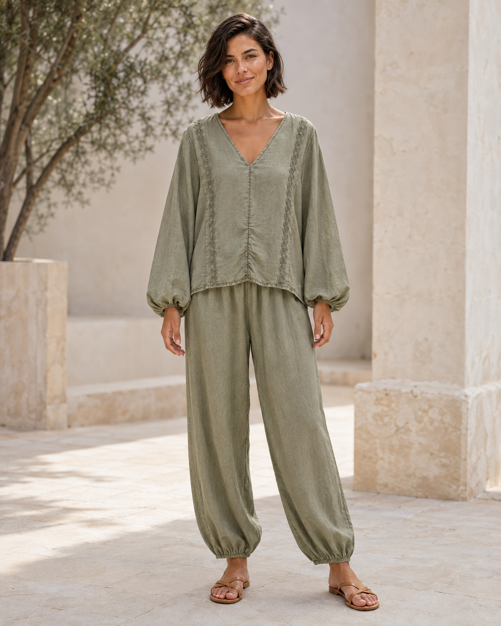 BLUSA TEN-KHAKI