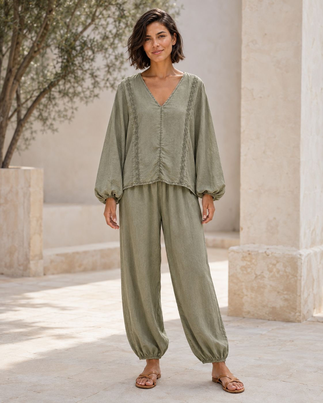 BLUSA TEN-KHAKI