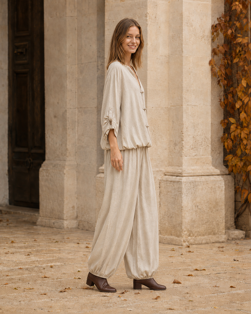 BLUSA JAPO-BEIGE