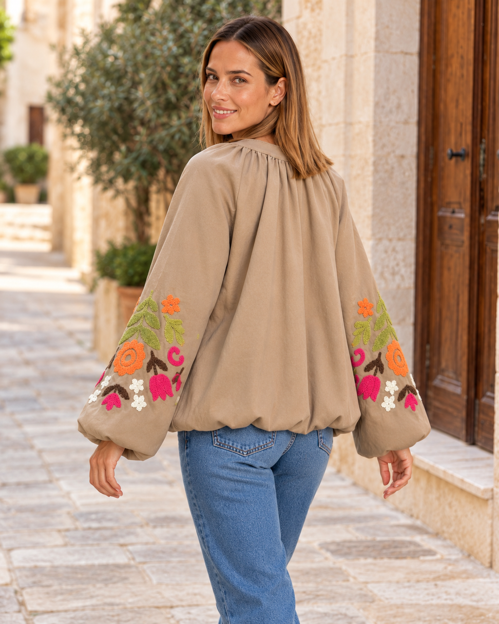 CHAQUETA FLOWERS-TOPO