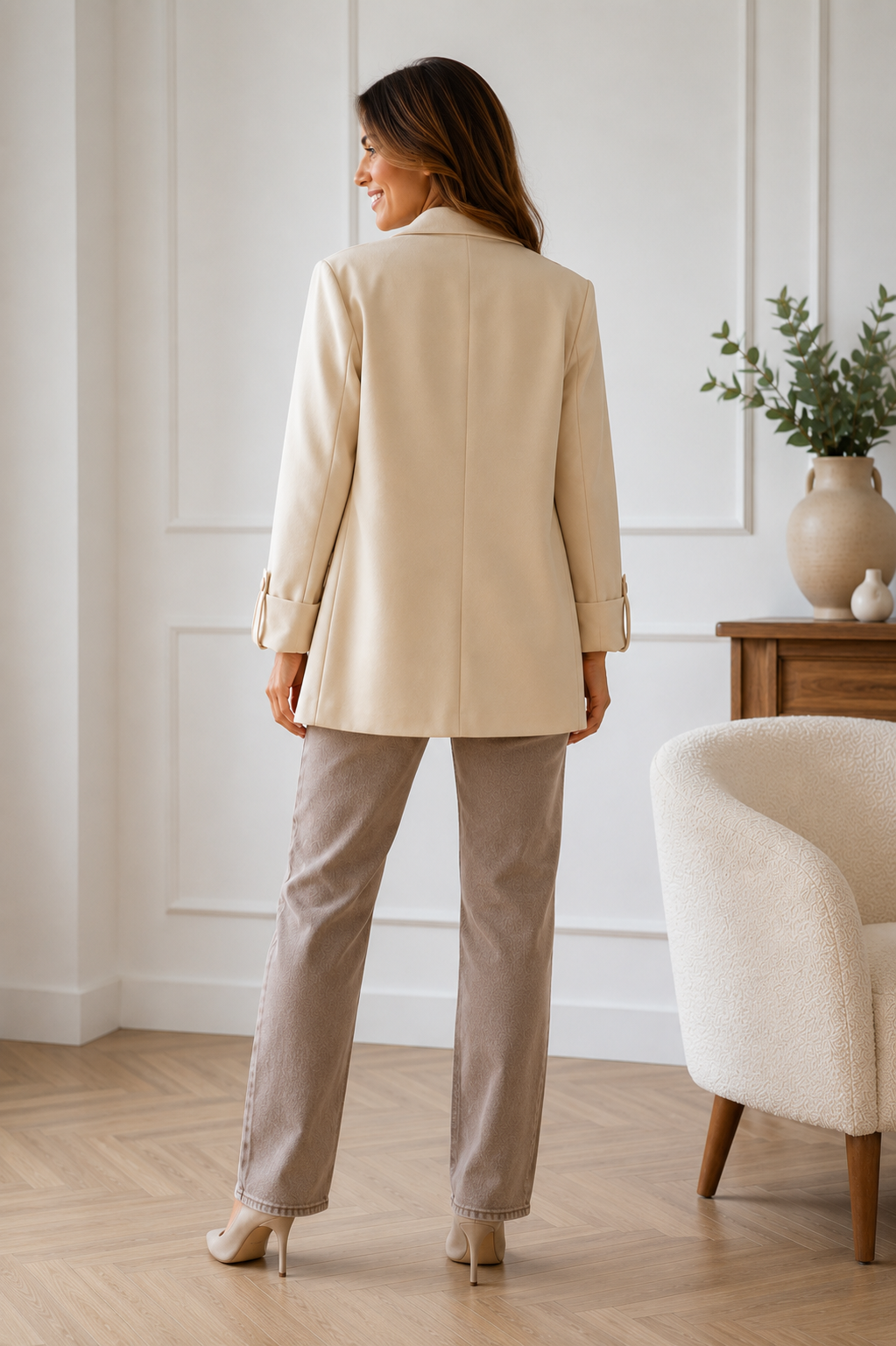 BLAZER ANBU -BEIGE