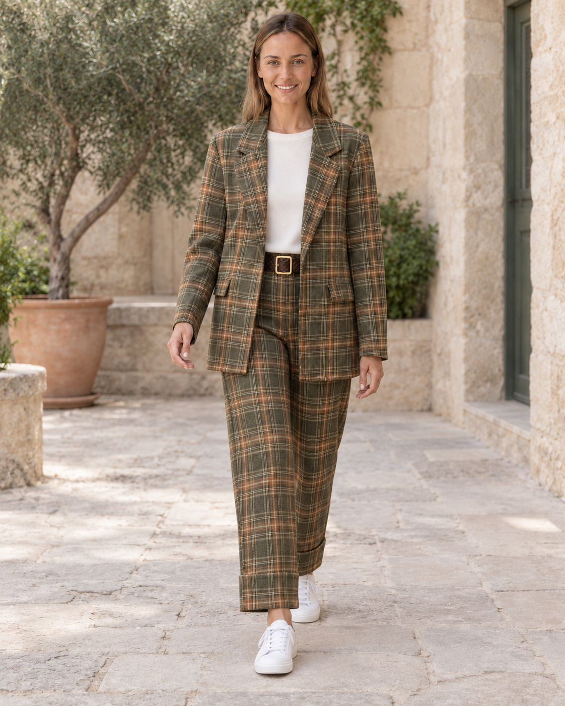 BLAZER CUADROS-VERDE