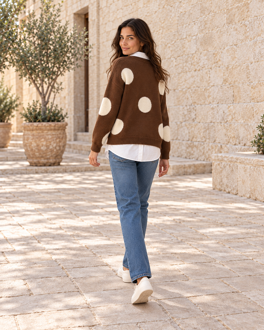 JERSEY TOPITOS-MARRÓN/BEIGE
