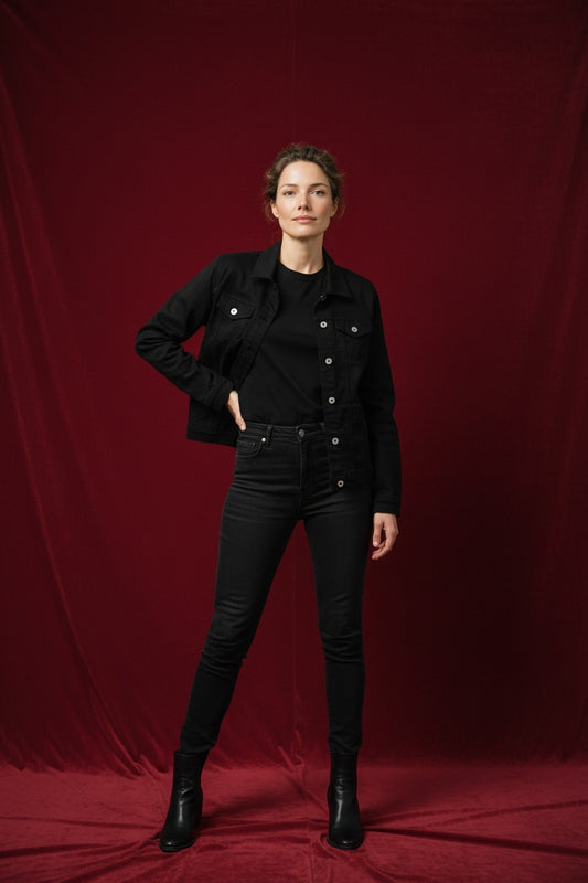 CAZADORA VAQUERA-NEGRO