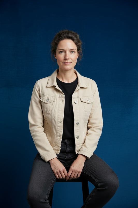 CAZADORA VAQUERA-BEIGE