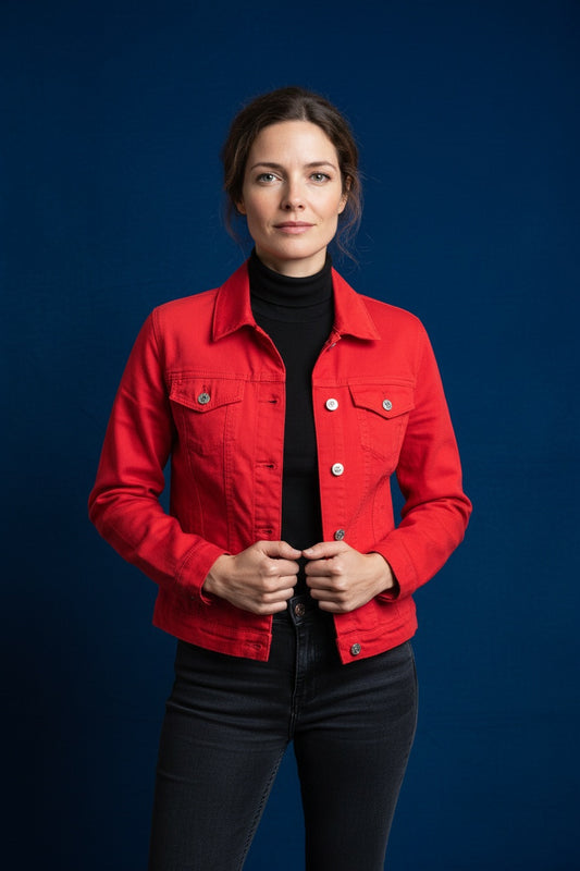 CAZADORA VAQUERA-ROJA