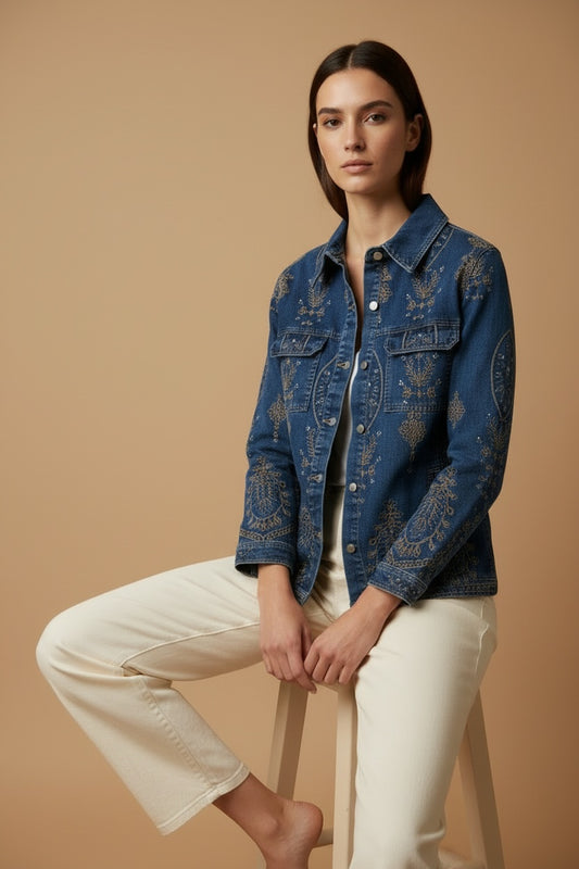 CAZADORA VAQUERA BORDADOS