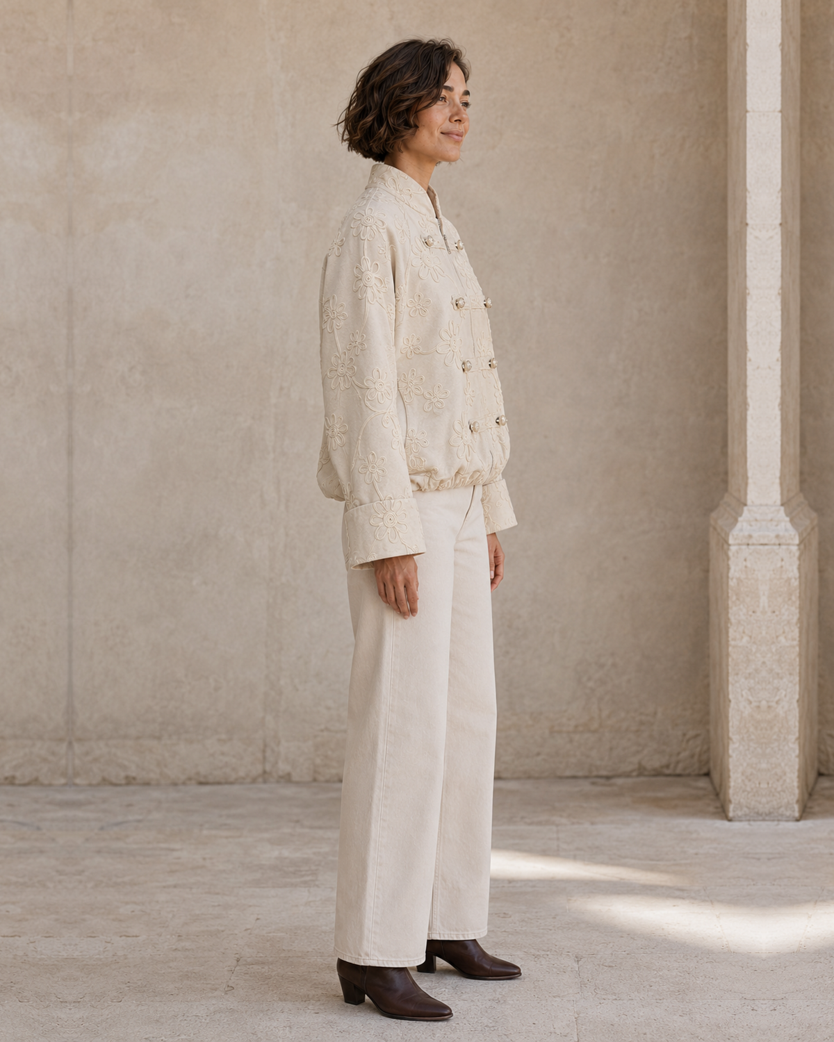 CHAQUETA ROS-BEIGE