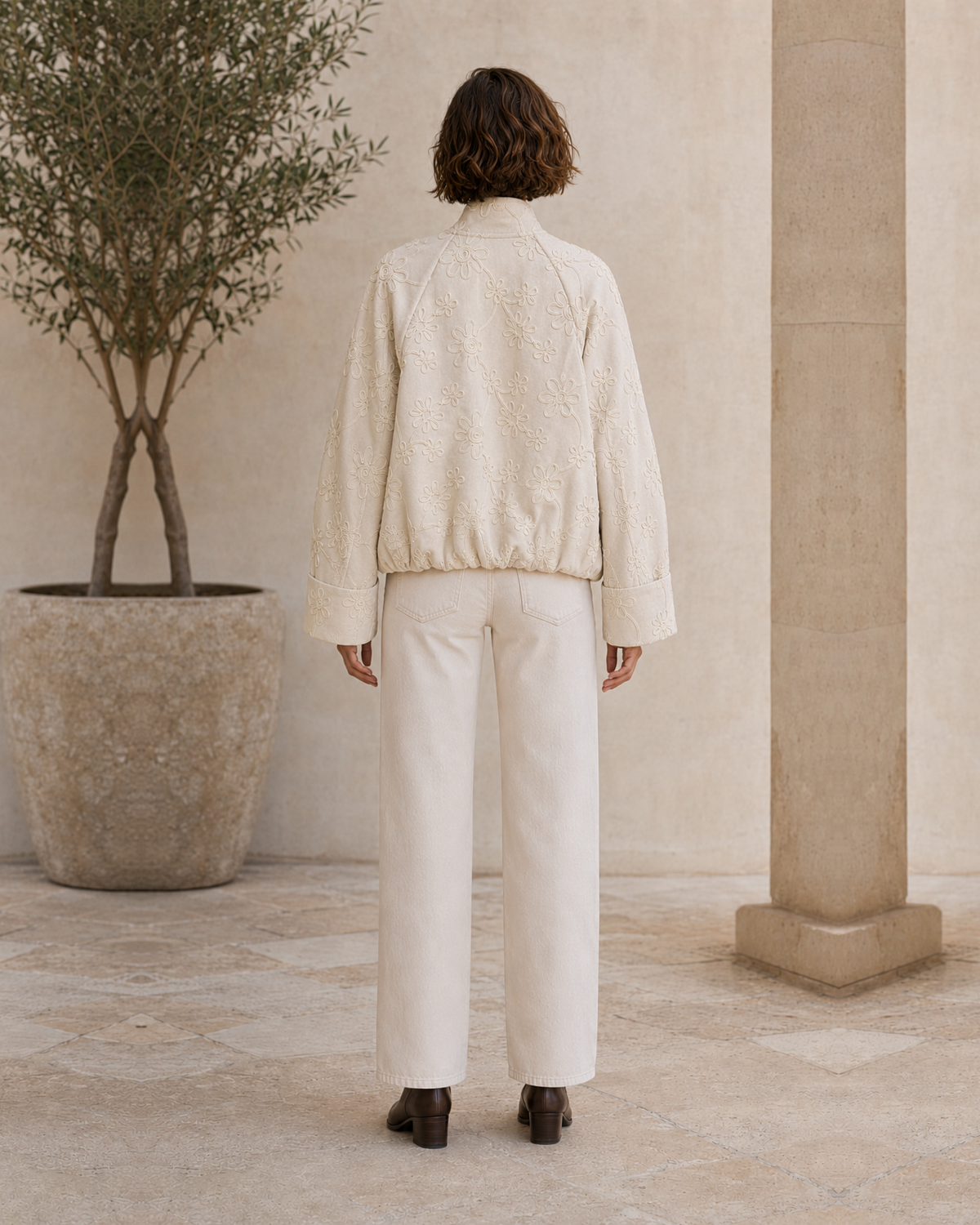 CHAQUETA ROS-BEIGE