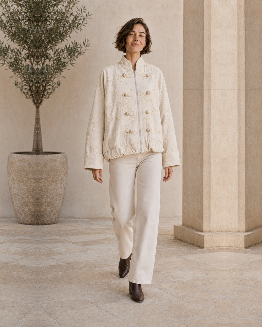 CHAQUETA ROS-BEIGE