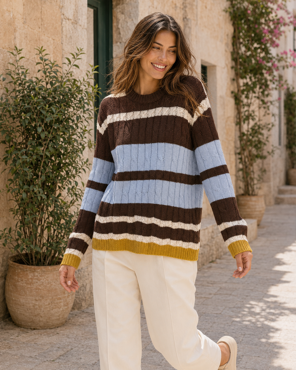 JERSEY COMBINADO-MARRÓN