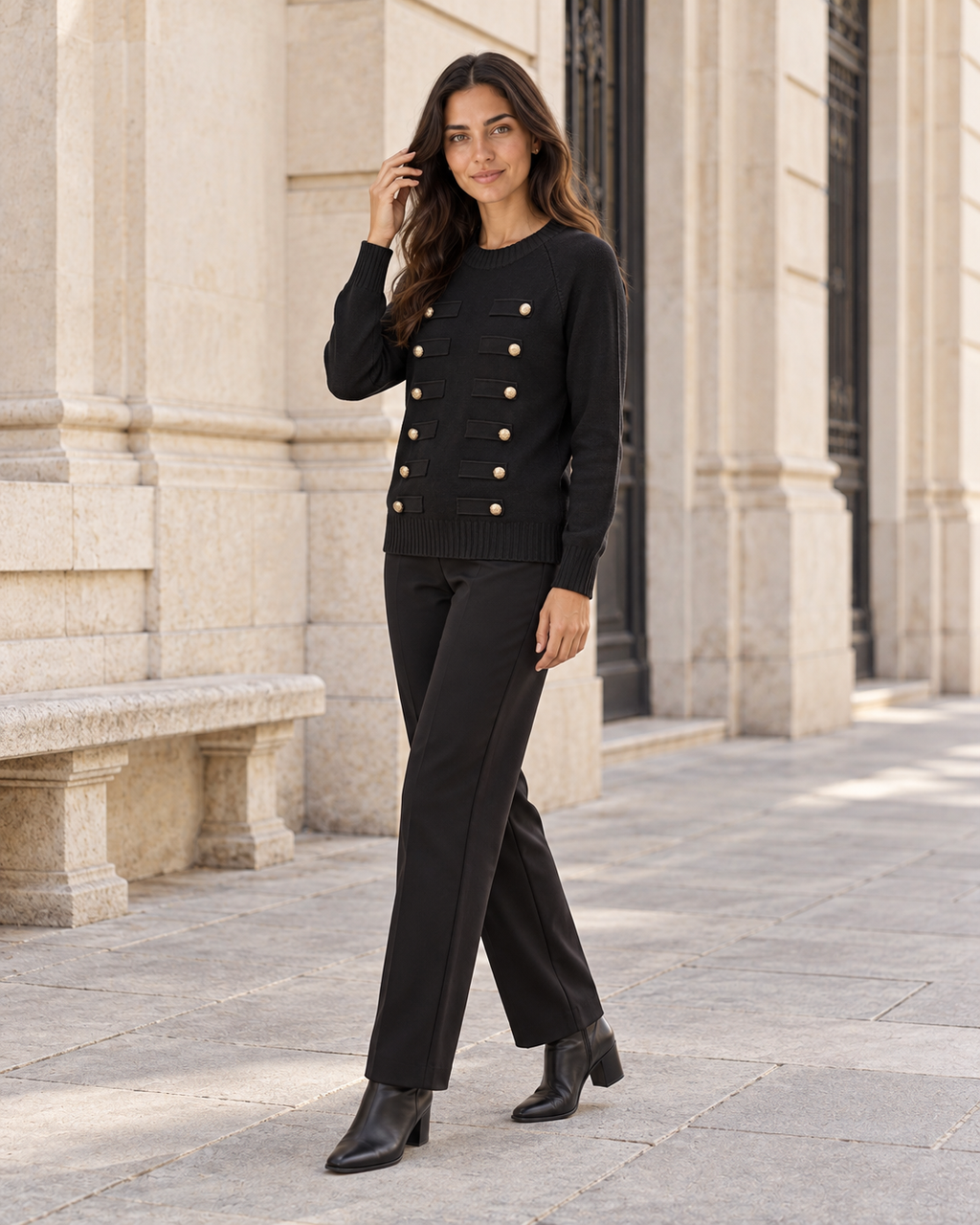 JERSEY BOTONADURA-NEGRO