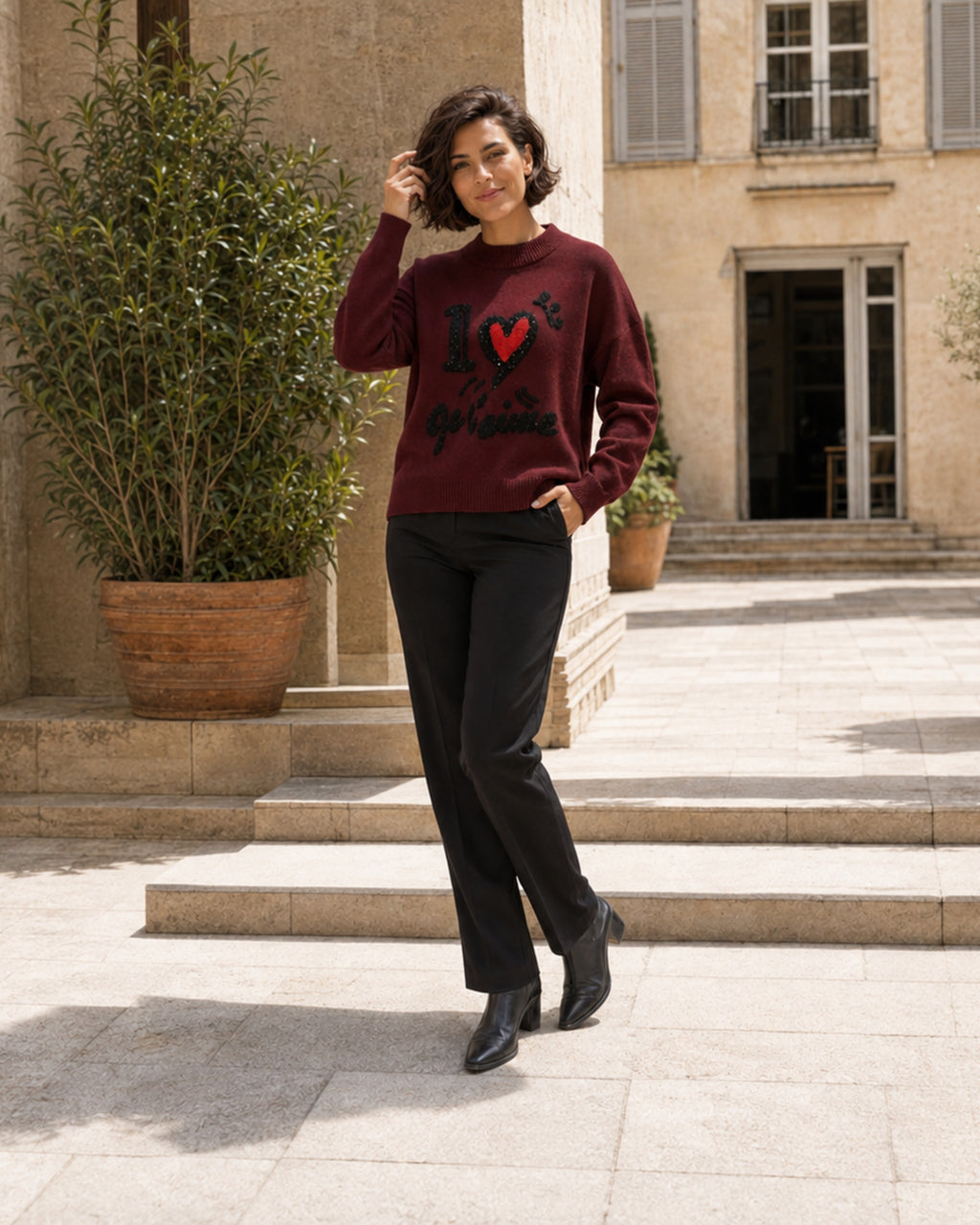 JERSEY I LOVE-GRANATE