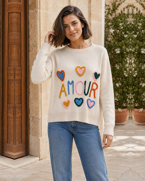 JERSEY AMOUR-BEIGE