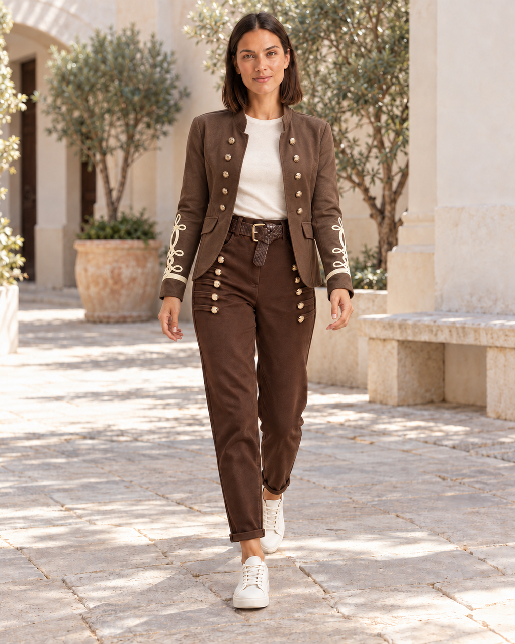 BLAZER ANTELINA-MARRÓN