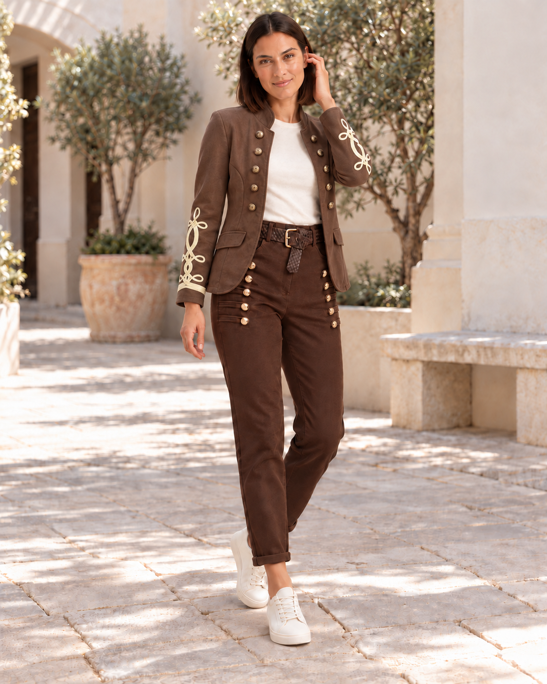 BLAZER ANTELINA-MARRÓN