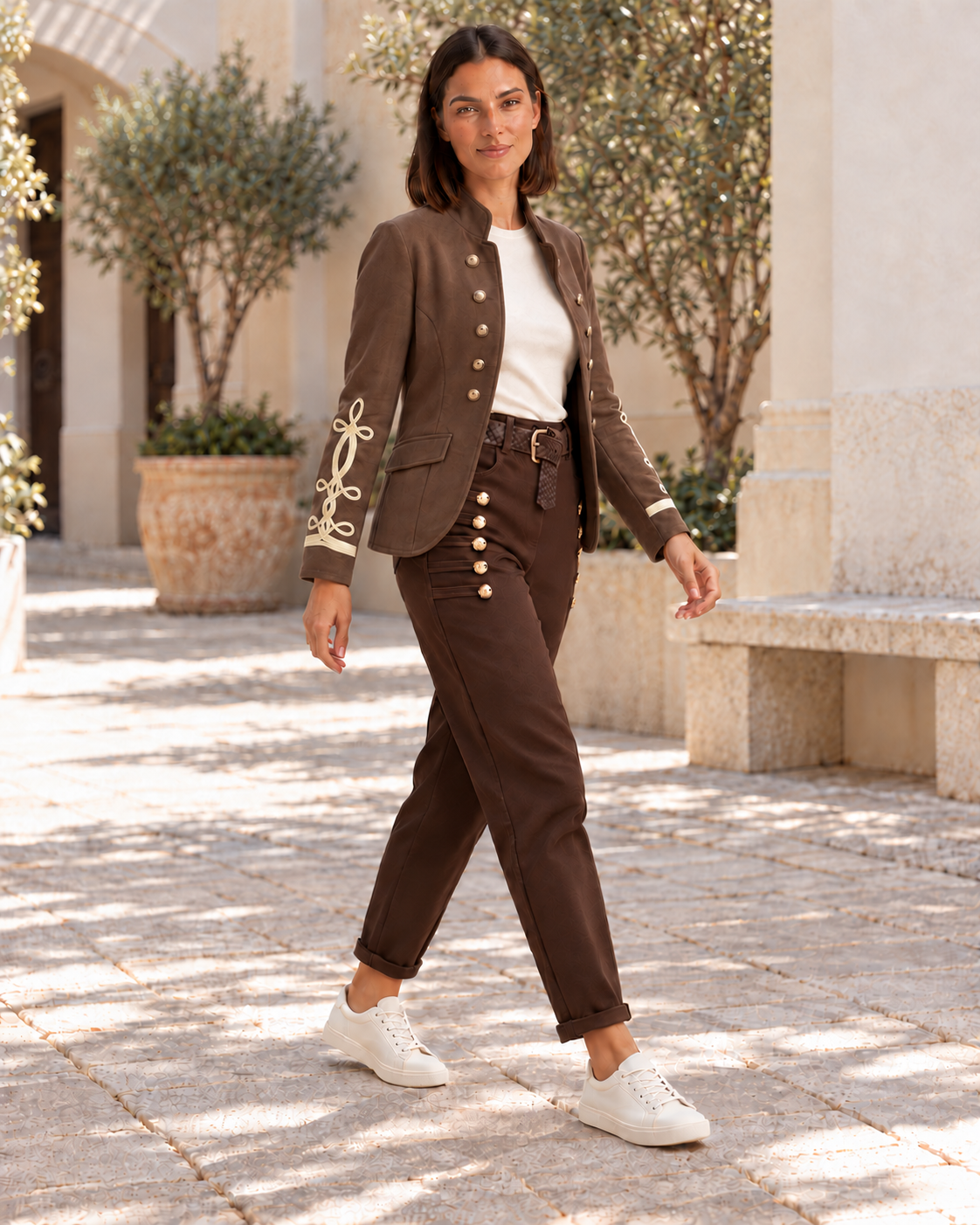 BLAZER ANTELINA-MARRÓN