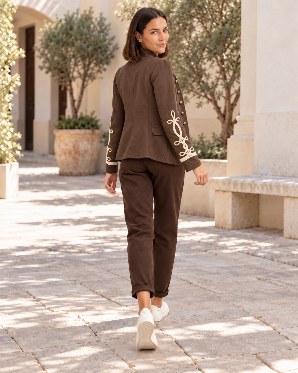 BLAZER ANTELINA-MARRÓN