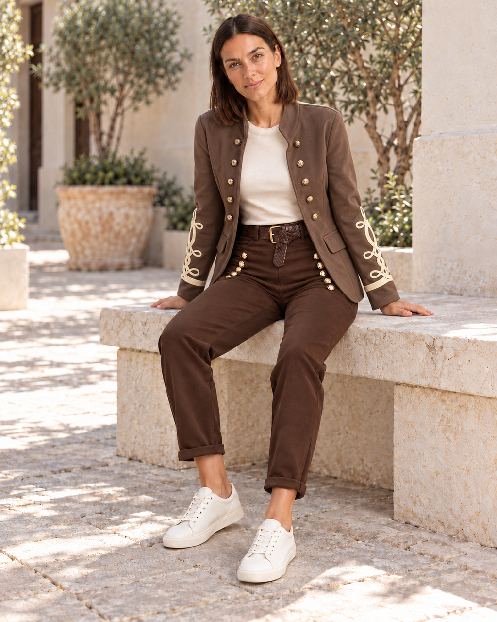 BLAZER ANTELINA-MARRÓN