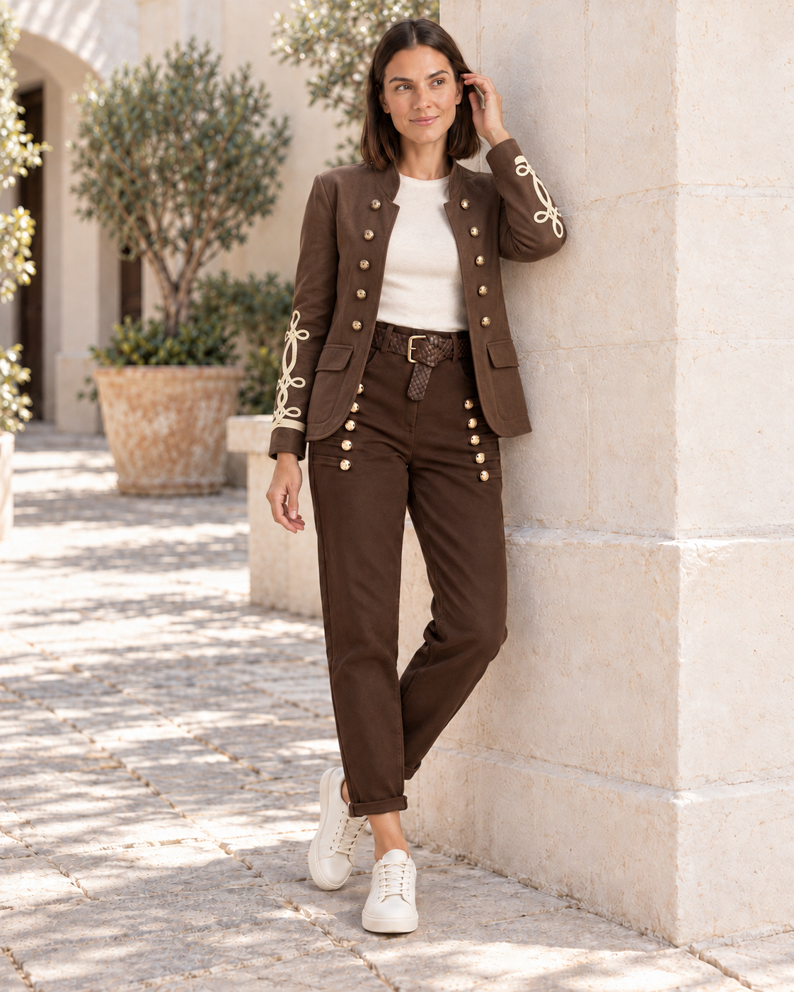 BLAZER ANTELINA-MARRÓN